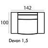 Devon Fauteuil 142 cm