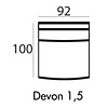 Devon 1,5-Zits 92 cm