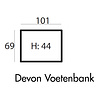 Devon Voetenbank 101 x 69 cm