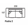 Pasha 2-Zits 230 cm