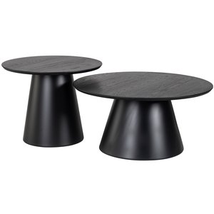 Richmond Interiors Jazz Ronde Salontafel Set Zwart