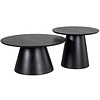 Jazz Ronde Salontafel Set Zwart