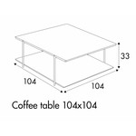 Edda Salontafel 104 x 104 cm Edda Salontafel 104 x 104 cm