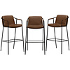 3x Boto Barstoel Vintage Bruin