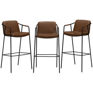 3x Boto Barstoel Vintage Bruin