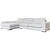 Pasha 3-Zits Bank + Chaise Longue Links Parel