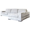 Pasha 3-Zits Bank + Chaise Longue Rechts Parel