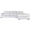 Pasha 3-Zits Bank + Chaise Longue Rechts Parel