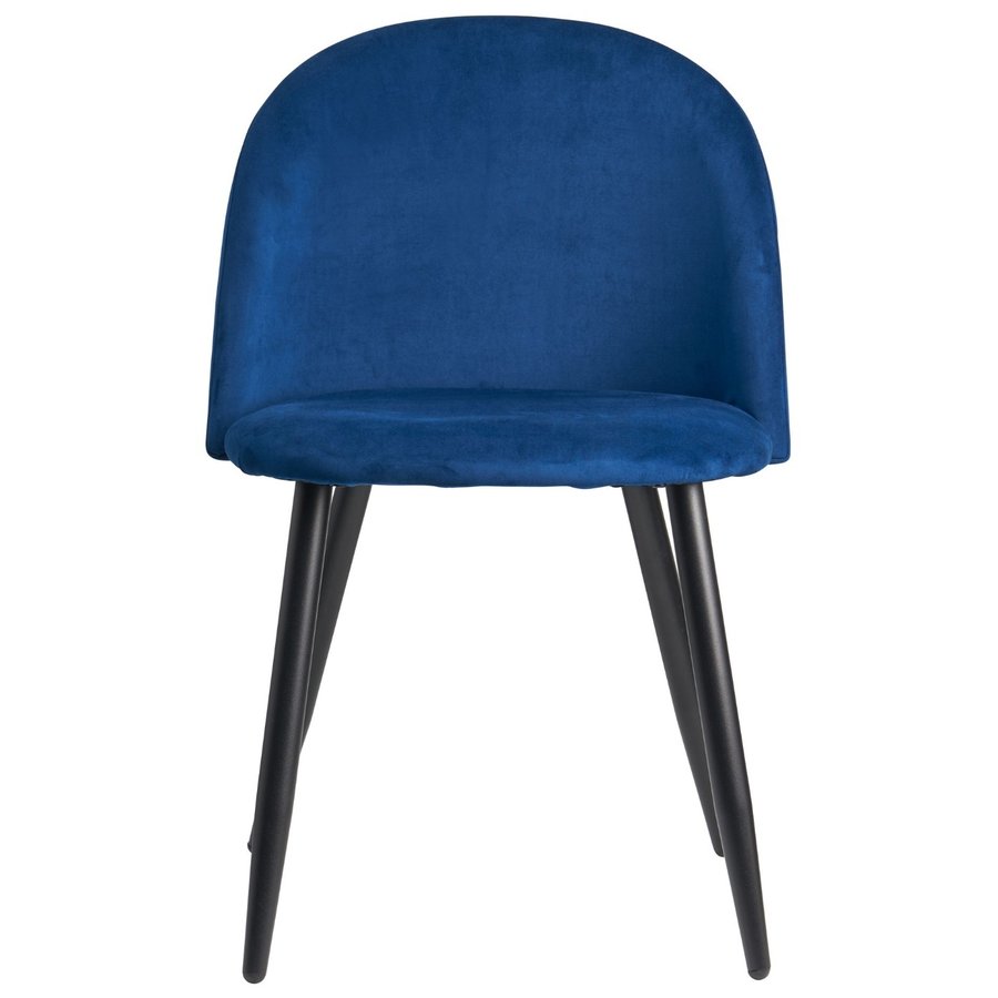 6x Shell Eetkamerstoel Velvet Blauw