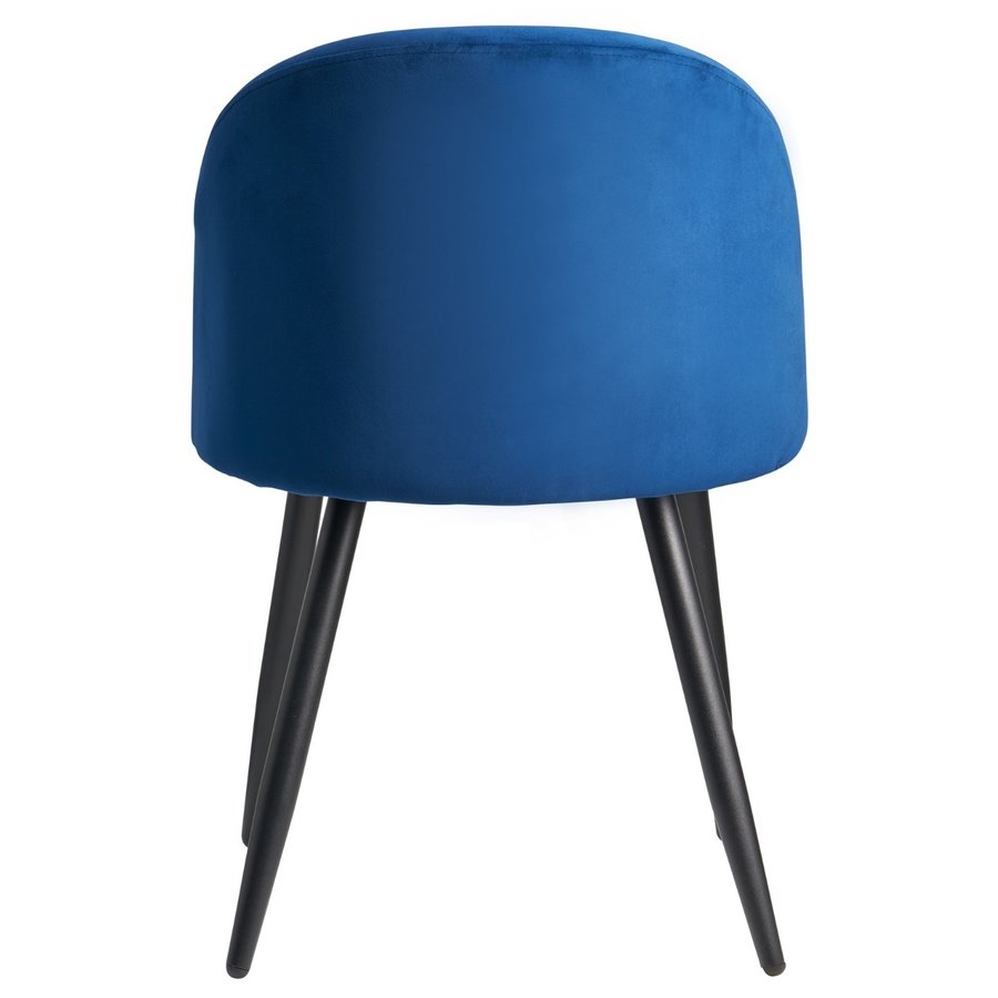 6x Shell Eetkamerstoel Velvet Blauw