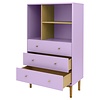 Color Living Opbergkast 3-Lades & 3-Kubussen Lavendel