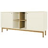 Color Living Dressoir 2-Deuren met Open Kubus Creme