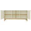 Color Living Dressoir 2-Deuren met Open Kubus Creme