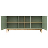 Color Living Dressoir 2-Deuren met Open Kubus Eucalyptus