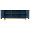 Color Living Dressoir 2-Deuren met Open Kubus Diepzee Blauw