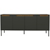 Switch Dressoir 4-Deuren Antraciet / Eiken