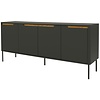 Switch Dressoir 4-Deuren Antraciet / Eiken