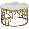 Tule Ronde Salontafel Marmer / Goud