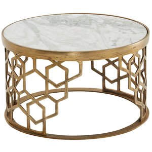 Sky Style Tule Ronde Salontafel Marmer / Goud