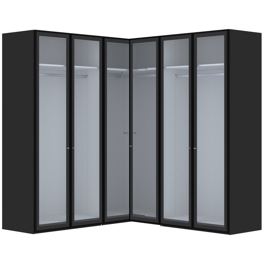 Smoke 90° Hoek Kledingkast 6 Deurs Smoke 90° Hoek Kledingkast 6 Deurs