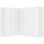 Jutzler Premium Wit 90° Hoek Kledingkast 7 Deurs Jutzler Premium Wit 90° Hoek Kledingkast 7 Deurs