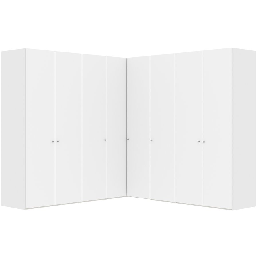 Premium Wit 90° Hoek Kledingkast 8 Deurs Premium Wit 90° Hoek Kledingkast 8 Deurs