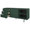 Plain Dressoir 1-Deur en 3-Lades Groen