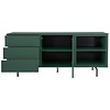 Plain Dressoir 1-Deur en 3-Lades Groen