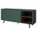 Plain Dressoir 1-Deur en 3-Lades Groen/Walnoot