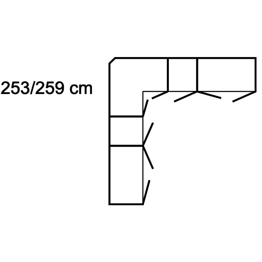 Landhuis Wit 90° Hoek Kledingkast 8 Deurs Landhuis Wit 90° Hoek Kledingkast 8 Deurs