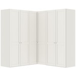 Jutzler Landhuis Wit 90° Hoek Kledingkast 6 Deurs Jutzler Landhuis Wit 90° Hoek Kledingkast 6 Deurs