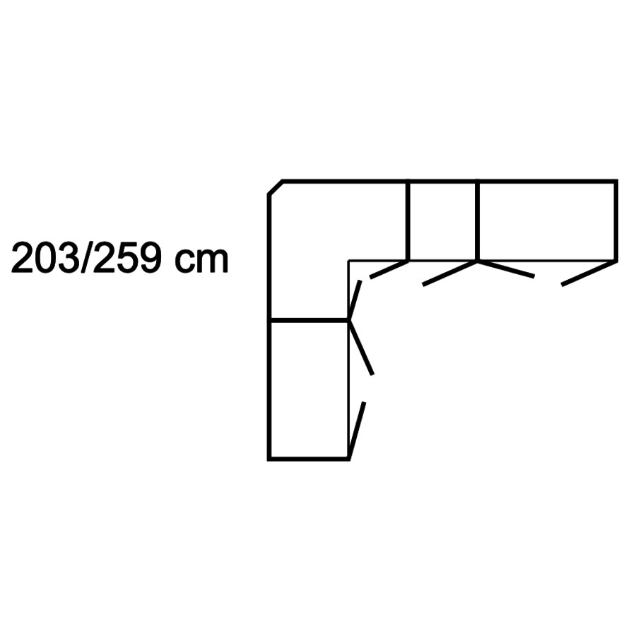Lichtgrijs 90° Hoek Kledingkast 7 Deurs Lichtgrijs 90° Hoek Kledingkast 7 Deurs