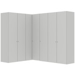 Jutzler Lichtgrijs 90° Hoek Kledingkast 7 Deurs Jutzler Lichtgrijs 90° Hoek Kledingkast 7 Deurs