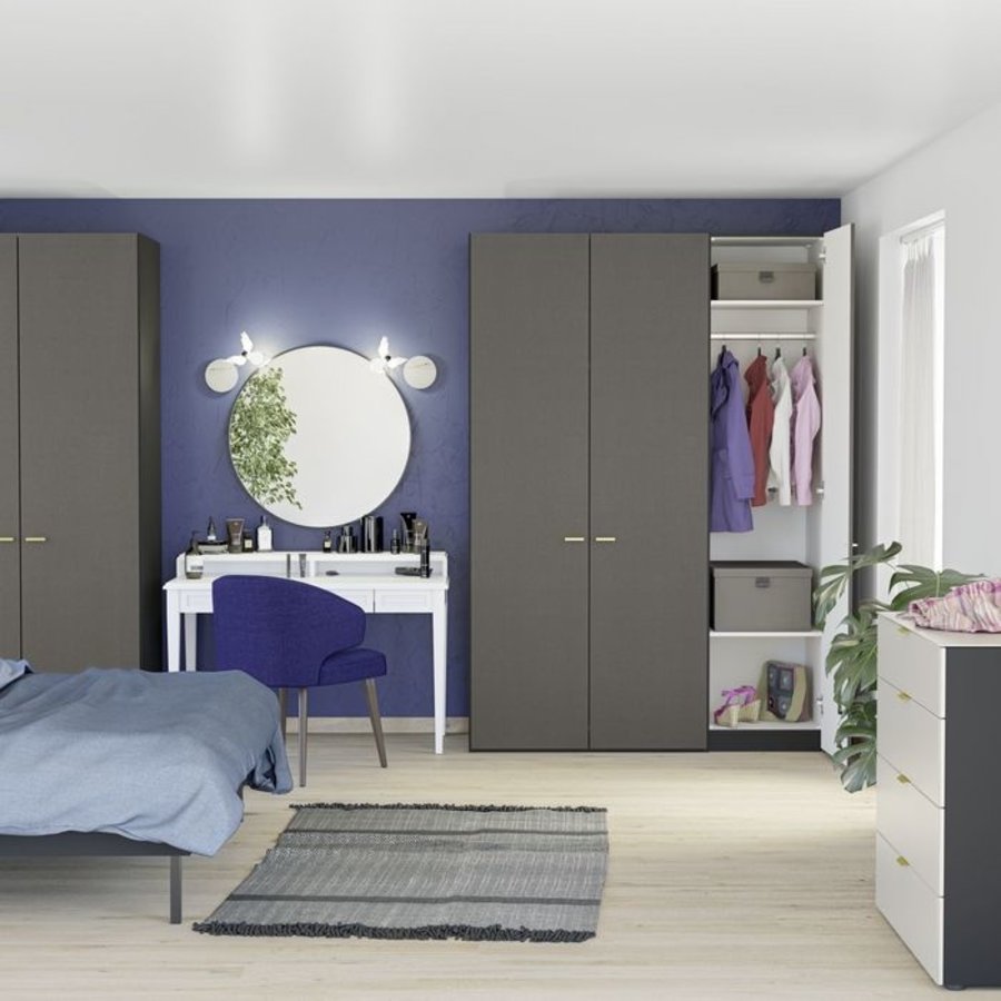 Antraciet Halkast 4 Deuren Antraciet Halkast 4 Deuren