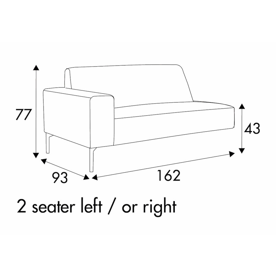 Paul 2-Zits 162 cm Links/Rechts Paul 2-Zits 162 cm Links/Rechts