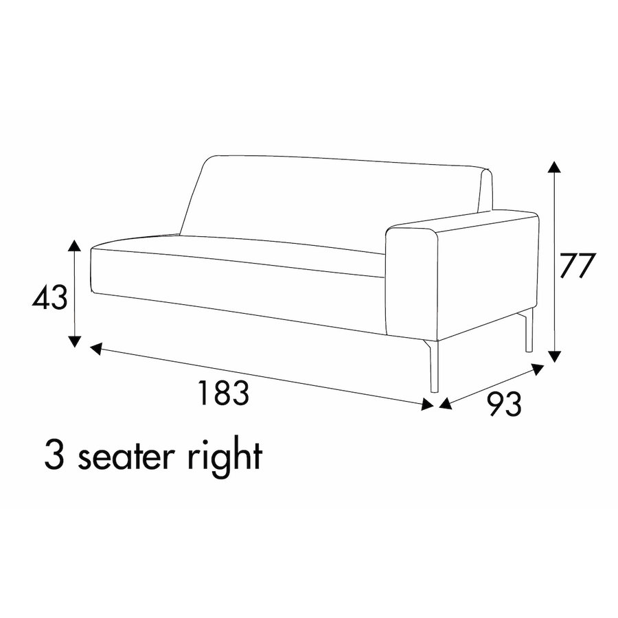 Paul 3-Zits 183 cm Links/Rechts Paul 3-Zits 183 cm Links/Rechts