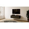 Turin Zwart 120 cm TV Wandmeubel