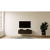 Turin Zwart 120 cm TV Wandmeubel