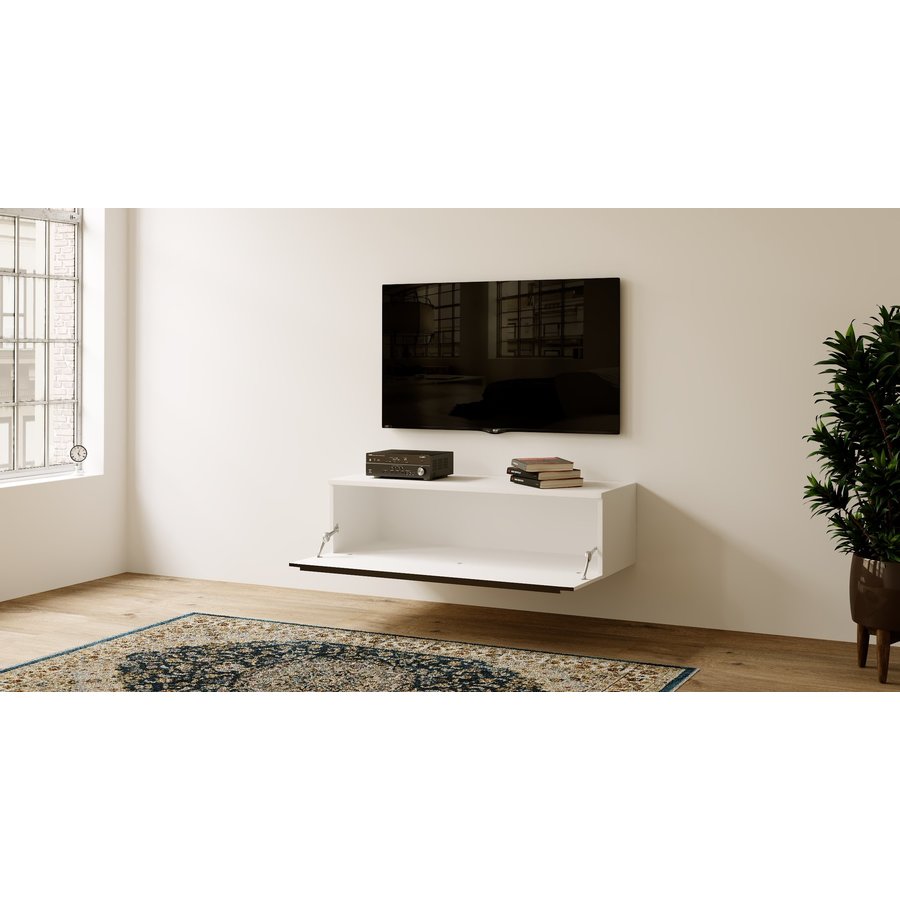 Levana Alpine Wit 120 cm TV Wandmeubel Levana Alpine Wit 120 cm TV Wandmeubel