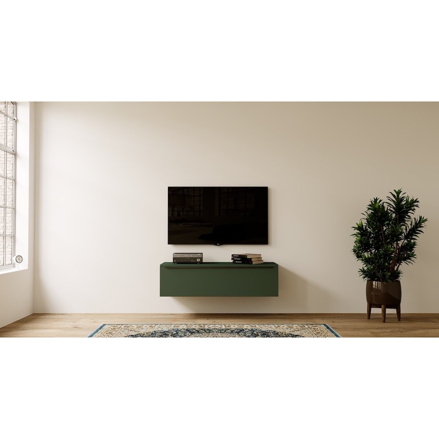 Levana Soft Pro Groen 123 cm TV Wandmeubel Levana Soft Pro Groen 123 cm TV Wandmeubel