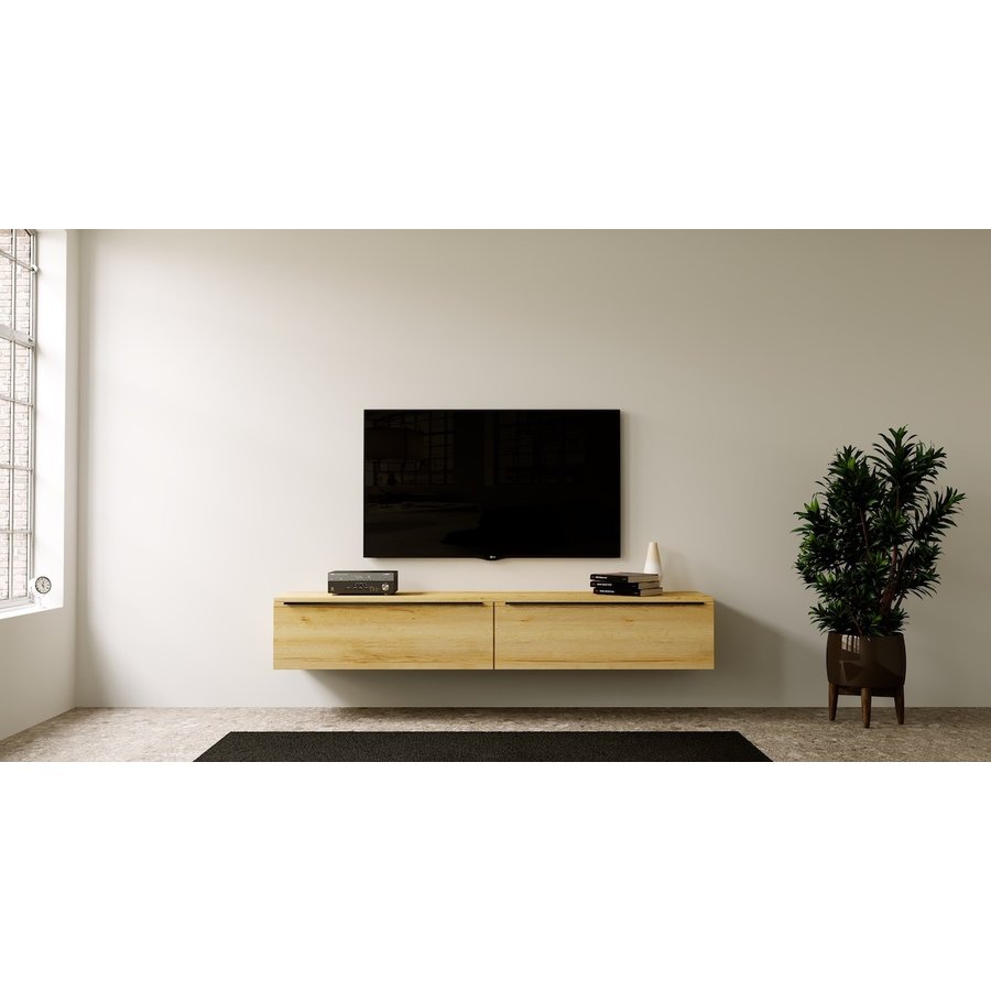 Levana Trendy Eiken 180 cm TV Wandmeubel Levana Trendy Eiken 180 cm TV Wandmeubel