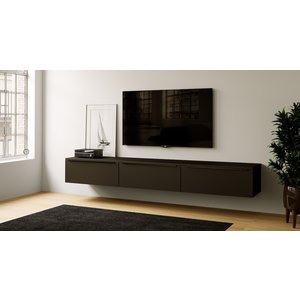 Artego Design Turin Zwart 300 cm TV Wandmeubel