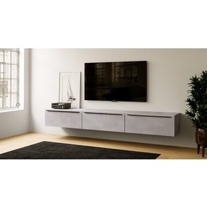 Artego Design Delta Betongrijs 273 cm TV Wandmeubel