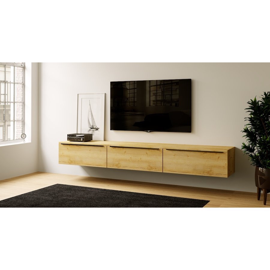 Levana Trendy Eiken 270 cm TV Wandmeubel