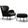 Ross Fauteuil Velvet Antraciet