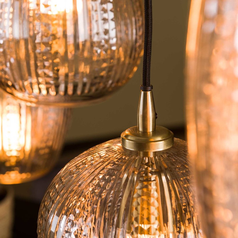 Diamond Hanglamp Glas 5L Diamond Hanglamp Glas 5L