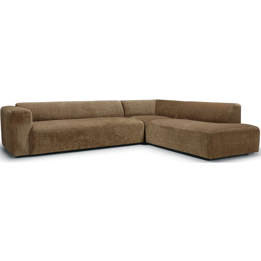 Annie 3-Zits + Chaise Lounge Goud Beige Rechts/Links Annie 3-Zits + Chaise Lounge Goud Beige Rechts/Links