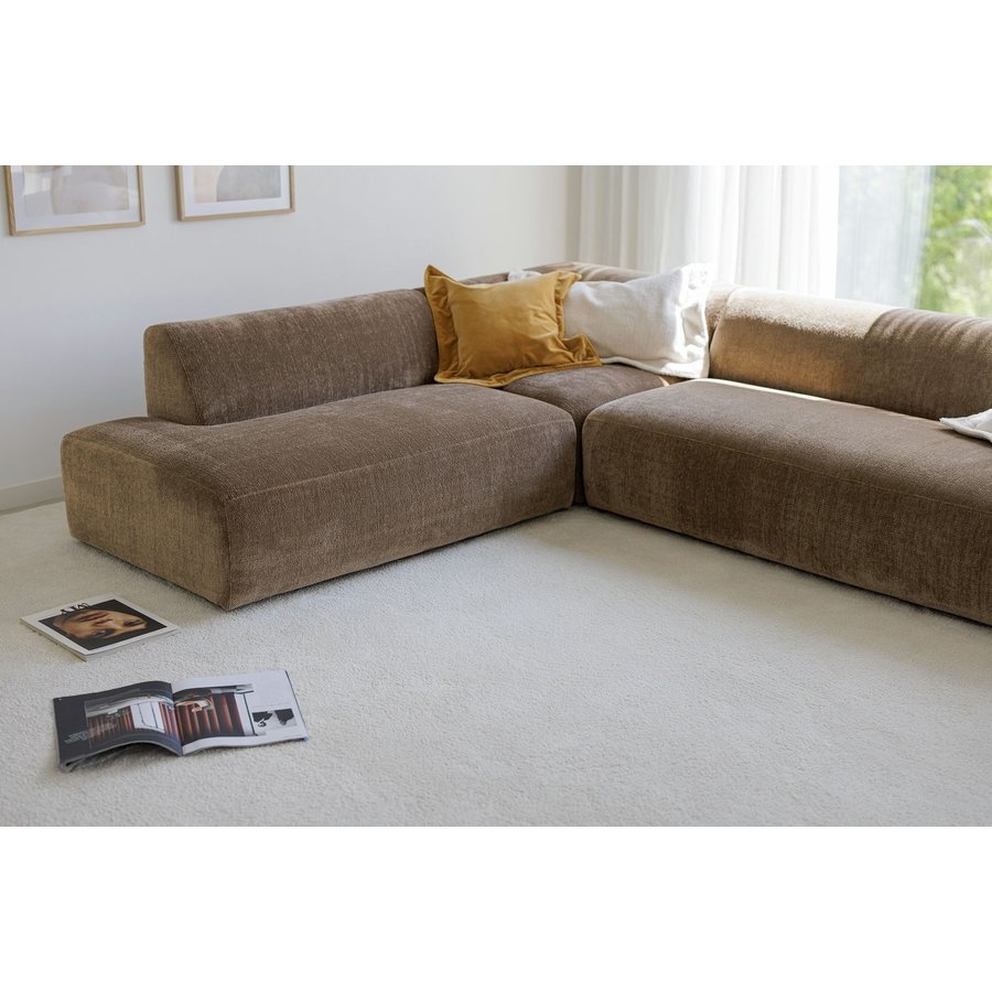 Annie 3-Zits + Divan Goud Beige Rechts/Links Sits Annie 3-Zits + Divan Goud Beige Rechts/Links