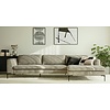 Elton 3-Zits + Wide Chaise Lounge Grijs Beige Rechts/Links