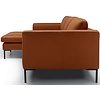 Elton 3-Zits + Chaise Lounge Leer Cognac Rechts/Links